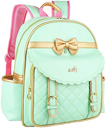 Children Princess Waterproof PU Backpack for Elementary School Girls