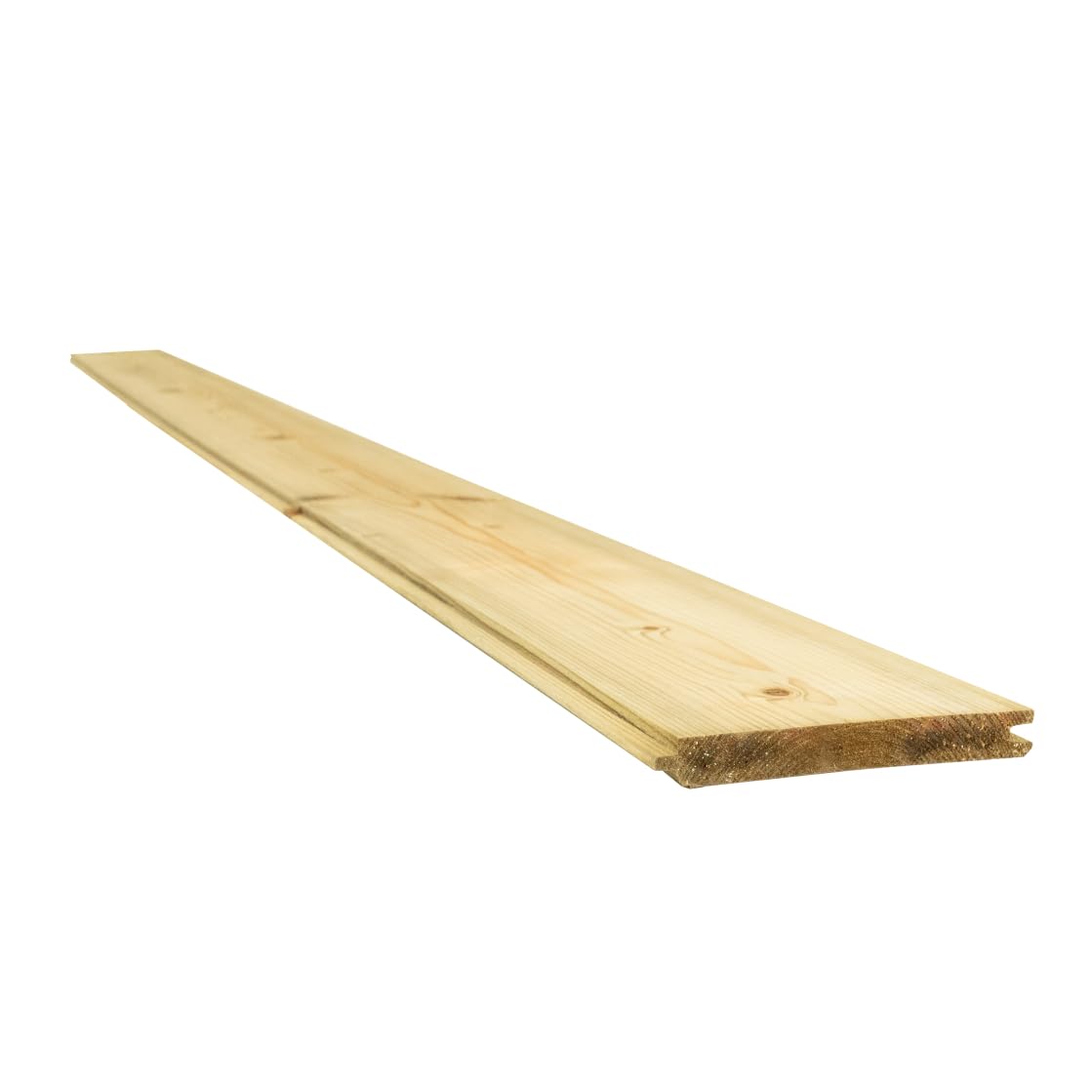 Snowdon Timber, Treated Tongue and Groove Matchboard Cladding, 15 Pack, (L) 3.0m x (W) 120mm x (T) 15mm, Outdoor and Garden
