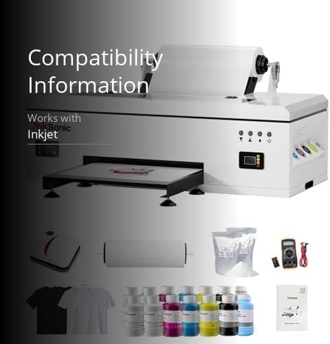 image for RocRow InkSonic L1800 DTF Printer Bundle, A3 DTF T Shirt Transfer Mach