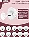 8pcs Flange Insert 16mm Compatible with Momcozy Air 1/W1/M9/M6/M5/S12 Pro/V1 Pro/V2 Pro,for Spectra/Medela/MomMed/eufy/Lansinoh/Elvie Breast Pump