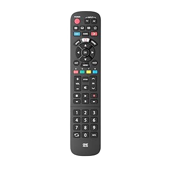 One For All Panasonic TV Replacement Remote Control, Black