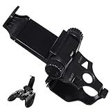 HOMOBABE ゲームコントローラーホルダー 調節可能な携帯電話スタンドクリップ 耐久性素材 ゲームパッド用快適グリップ スマホ対応プレイサ