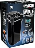 SICCE Whale 500 Aquarium Canister Filter 390 GPH | Ultra-Quiet External Aquarium Multi-Stage Filtration Filter for Both Freshwater and Saltwater Fish Tanks & Aquariums | Self Priming Quick Disconnect