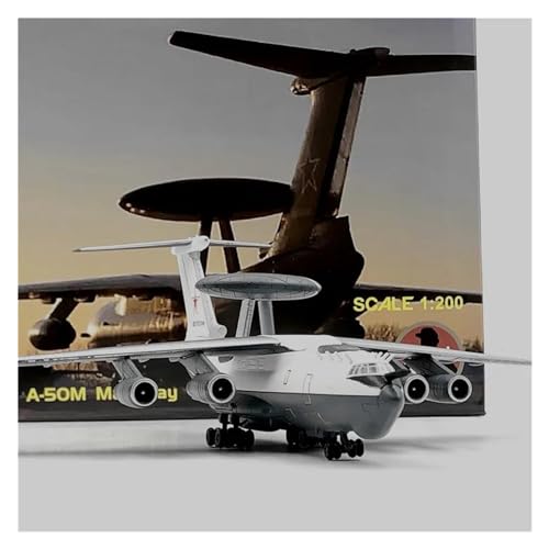 Modelo de aleación A-50 Mainstay escala 1/200 avión ruso vintage para vitrinas de coleccionistas 4