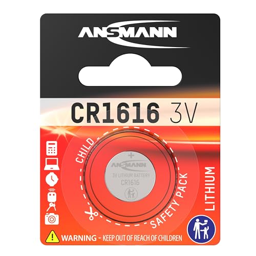 Ansmann 5020132 CR 1616 - Pilas de botón en blister, batería litio - 3V