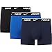 Nike Herren Everyday Cotton Stretch Trunks 3Pk, Obsidian/Game Royal/Black, XL