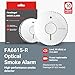 FireAngel Optical Smoke Alarm - FA6615-R 10-Year Smoke Alarms for Home, Caravan with 5-Year Batteries - Smoke Detector Fire Alarm - ST-625 Replacement