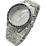 Silver 39.7mm Chronograph Watch Case, 20MM Bracelet