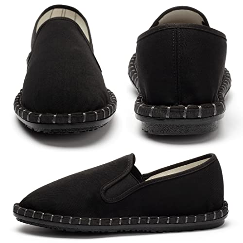 Mens Flat Boat Shoes Casual Kung Fu Tai Chi Shoes Lightweight Loafers Slip on Shoes Leisure Walking Shoes2