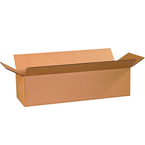 BOX USA 24x8x6 Long Corrugated Boxes, Long, 24L x 8W x 6H, Pack of 25 | Shipping, Packaging, Moving, Storage Box for Home or Business, Strong Wholesale Bulk Boxes