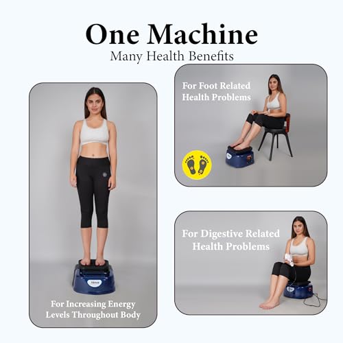 TENS T-30 Spiral Vibrating Massager Therapy Luxurious Blood Circulation Machine With Metal Body 28 Magnets With Infrared Lights 185 Watt With 2 Speed Control(Blue) With 2 Years Warranty