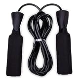 Crown Sporting Goods Deluxe Speed Jump Rope with Precision Bearing and Foam Handles