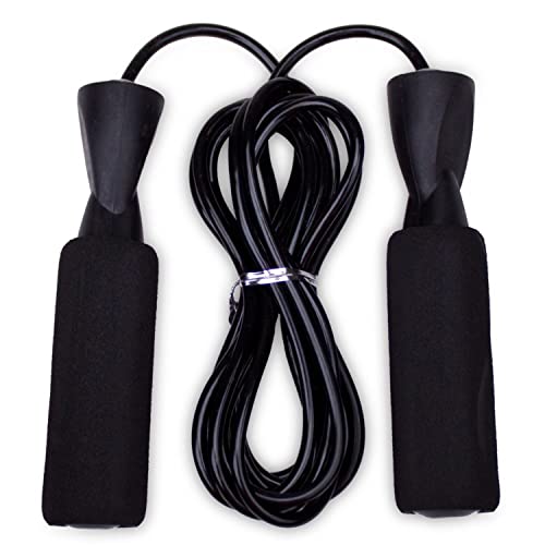 Crown Sporting Goods Deluxe Speed Jump Rope with Precision Bearing and Foam Handles