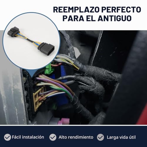 Conector para faros de xenón de 10 a 14 pines corrige error de cables en Golf Mk6 7