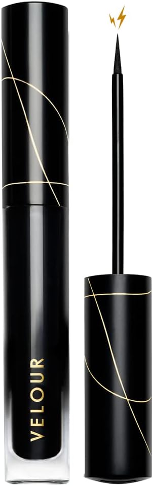 Velour Magnetic Lash & Go Eyeliner - Fine Tip Liquid Magnetic Eyeliner + Lash Glue Hybrid for Magnetic Eyelashes & False Lashes - 2-in-1 Self Adhesive Eyeliner for Magnetic Lashes - 3.5 ml (Black)