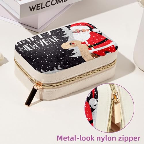 Support bijoux voyage velours avec fermeture éclair anti-nœuds colliers - 7