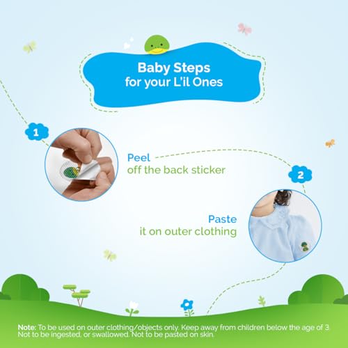 Image of Mamaearth Baby 100% Natural Mosquito Repellent Patches - 60 Pcs | DEET-free | Up to 12 Hrs Protection | Water-proof | No Harmful Chemicals