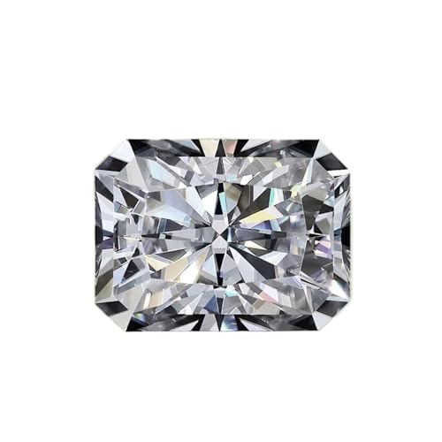 Moissanite D VVS1 radiante pour remplacer un diamant cher sans perdre l'éclat