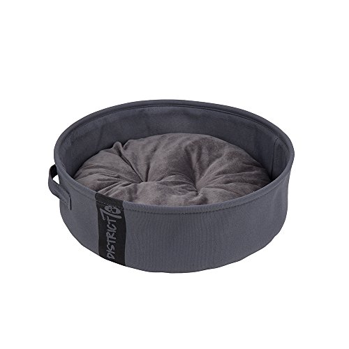 District 70 Lounge Panier pour Chat/Chien Gris Foncé 40 x 40 x 12 cm Taille S Cover