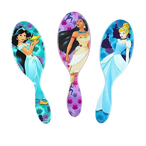 Wet Brush Original Detangler Disney Princess Collection Bundle (Cinderella - Jasmine - Pocahontas)