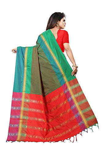 Image of OM SAI LATEST CREATION Soft Cotton & Silk Saree For Women Banarasi Saree Under 399 2021 Beautiful For Women saree