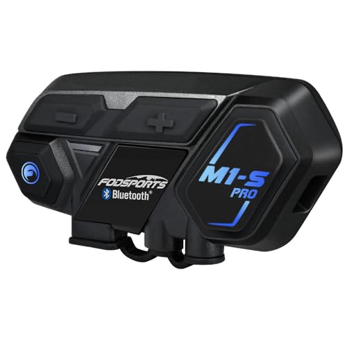 Fodsports M1-S Pro Intercomunicador Casco Moto, 8 Motociclistas de...