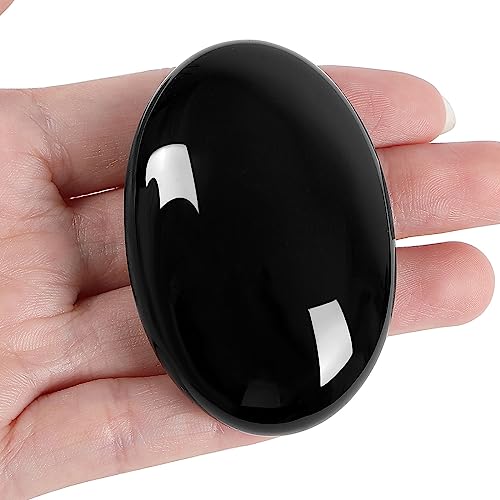 XIANNVXI Pierre de Paume Pierre Naturelle Obsidienne Cristaux Thérapeutique pour Guérison Méditation Relaxation Décoration