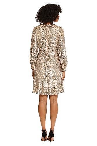 Maggy London Women's Holiday Sequin Dress Event Occasion Cocktail Party Guest of4