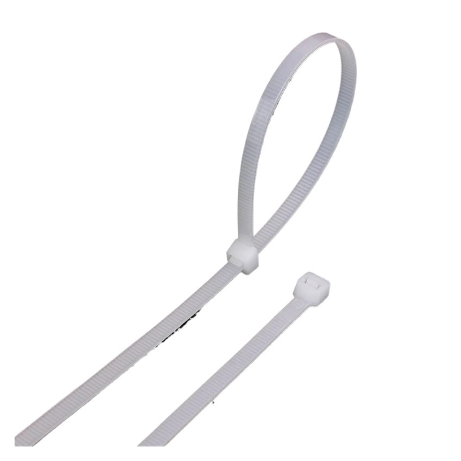 Bridas 100 Bridas de Nailon Blancas de plástico autoblocantes Reutilizables Que se Pueden soltar y Reciclar(5x250mm)