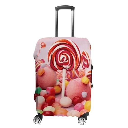 Carry on Luggage Cover Sweet Candy Suitcase Covers for Luggages Tsa Approved Travel Luggage Sleeve Protector Elastic Suitcase Protector Anti-Scratch Washable Fits 19-30 Inch Case -S
