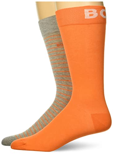BOSS Men's 2-pack Big Logo Combed Cotton Socks