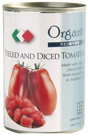 Amazon.co.jp: 創健社 有機ダイストマト缶 400g(固形量 240g) 12個