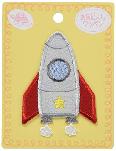 KIYOHARA お気に入り ワッペン ロケット 約幅5cm×縦7.3cm 1枚入り MOW478