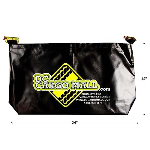 Heavy Duty Vinyl Trailer Storage Bag With E-Track Spring Fittings | Insert Into E Track Tie-Down System Horizontal/Vertical Rail Slots In Trailers, Trucks, Vans, Warehouses, 14” X 24”, Wll 50 Pounds #TOP5