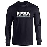 Photo of the Vintage NASA Approved Worm Logo Retro Graphic 80s Full Long Sleeve Tee Shirt