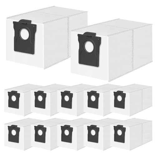 Image of 12 Pack Dust Bags for Dreame L40 /L40s /AE /CE /L50 /L60 /D30 /L10 /L10s Pro Ultra | X60 Max /X50 /X40 /Aqua10 /D10 Plus Gen 2, Mova E40 /P10 /P50 Pro /Z60 Ultra Vacuum Cleaner, 3.2L Large Capacity Bags Replacement