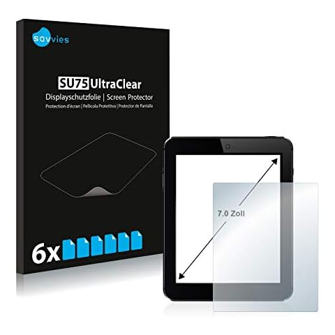 savvies 7" Protector Pantalla Tablets con 7,0 Pollici (6 Unidades) Cover
