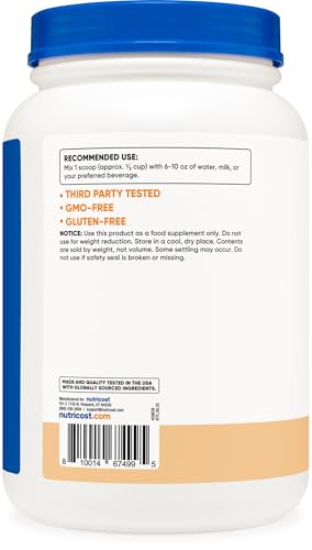 Image of Nutricost Whey Protein Isolate Powder (Cake Batter, 2LBS)