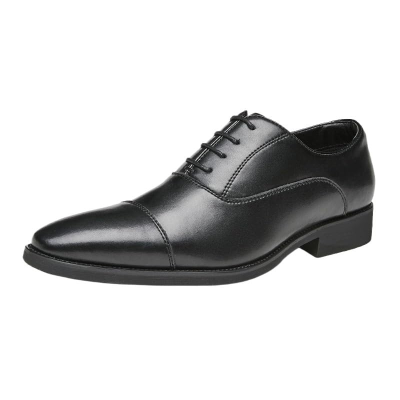 Business Men Dress Shoes Soft Sole Oxford Lace-Up Pointed Toe Formal Shoes