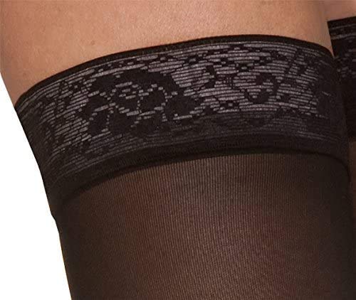 Image of SIGVARIS Women's Style Sheer 780 Closed Toe Thigh-Highs w /Grip Top 20-30mmHg