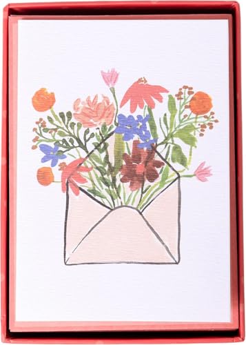 Image of Graphique Flower Envelope Cards | Pack of 16 Cards with Envelopes | Blank Inside | All Occasion Greetings | Family and Friends | Boxed Set | 3.25 inch x 4.75 inch
