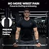 Lifting Straps with D Ring Wrist Support for Weightlifting, Deadlifts & Cable Machine Workouts, Padded Non-Slip Gym Wrist Straps for Men and Women, Secure Fit Weight Lifting Straps