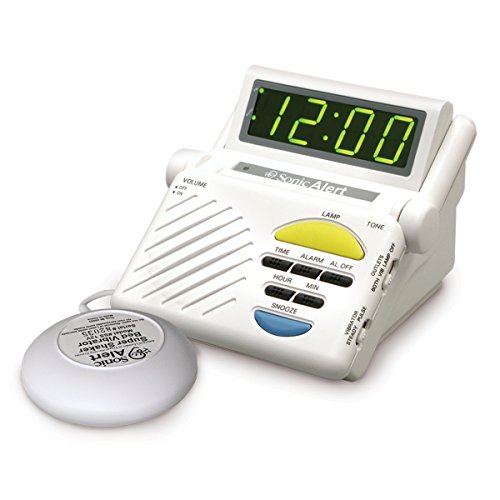 Sonic Alert SB1000SS Boom Alarm Clock with Bed Shaker