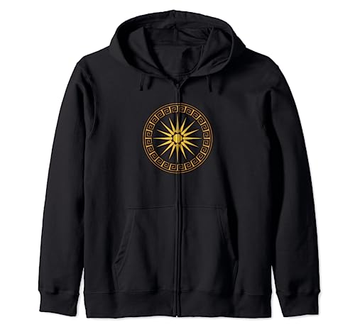 Vergina Sun Macedonian Star Argead - Estrella griega antigua Sudadera con Capucha