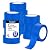 XUXU Blue Painters Tape, 2 Inch Masking Tape Bulk Set of 12 Rolls for Multi-Surface, Produce Sharp Lines, Residue-Free 588 Yards Total