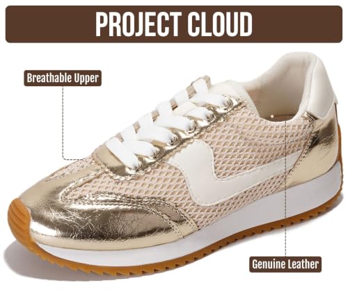 Image of Project Cloud Fashion Sneakers for Women 2026 - Lightweight Lace-Up Shoes for Women with Memory Foam Insoles - Trendy Womens Shoes - Non-Slip, Comfortable Womens Sneakers (Madison)