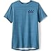 Lands' End Boys Active Performance Tee Blue Space Dye Kids X-Large