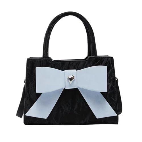 Beatfull Cute Bow Purse Small Top Handle Crossbody Handbags for Women Trendy Leather Square Shoulder Bag Y2K