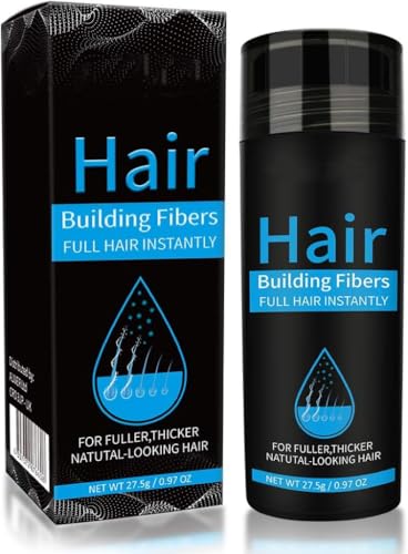 Fibras Capilares Castaño Oscuro 27.5g Fibra Cabello Para Pérdida de Cabello Hair Building Polvos pelo Hombre y mujere (marron oscuro)