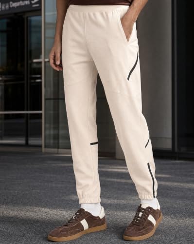 Image of NOBERO Men's Oversized Travel Joggers | Loose Fit | Baggy Relaxed Fit Joggers for Travel